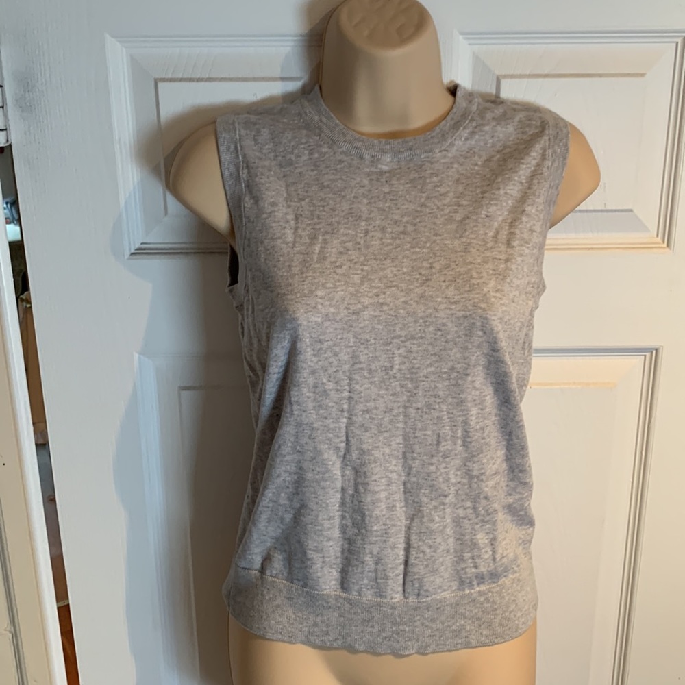 NWT J Crew heather grey shell tank top size Small